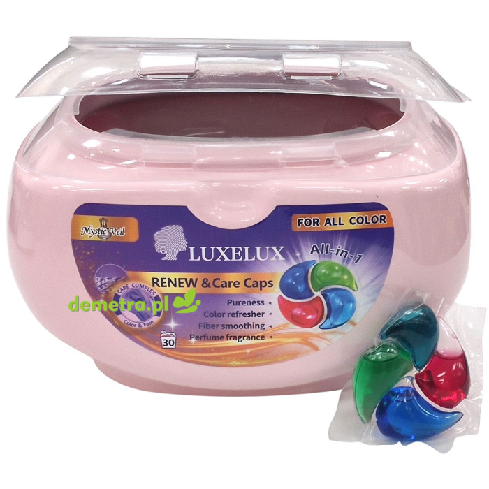 Perfumowane kapsułki do prania 5w1 Luxelux Mystic Veil 30 szt. pudełko