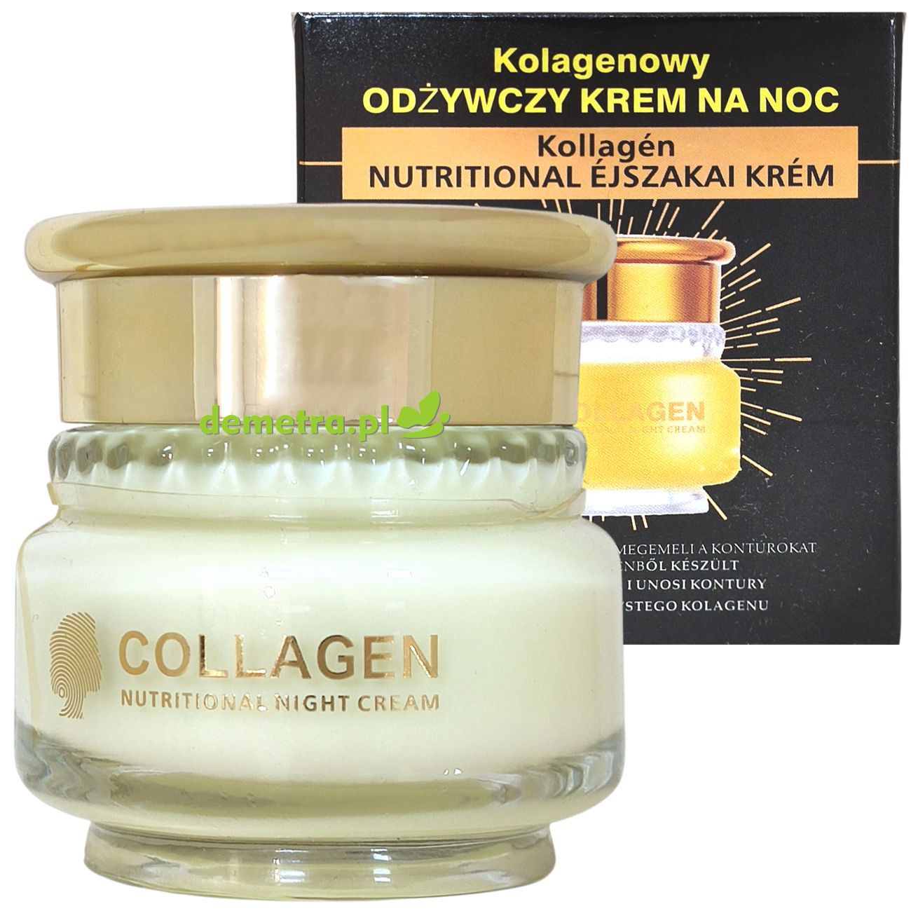 Krem do twarzy na noc 50 g Luxelux Collagen