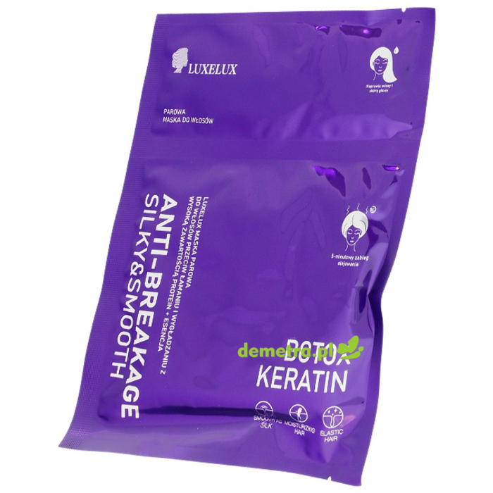 Maska parowa do włosów łamliwych 1 szt. Luxelux odżywcza, proteinowa z serum