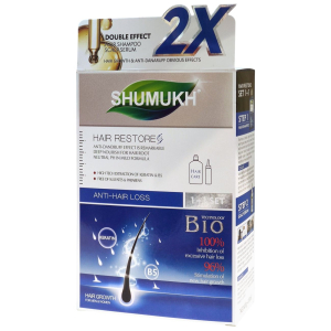 Szampon przeciw wypadaniu włosów 400 g + serum 100 ml Shumukh