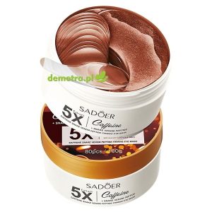 Płatki hydrożelowe pod oczy 80 szt. Sadoer kofeina