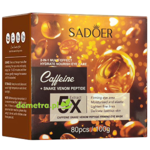 Płatki hydrożelowe pod oczy 80 szt. Sadoer kofeina