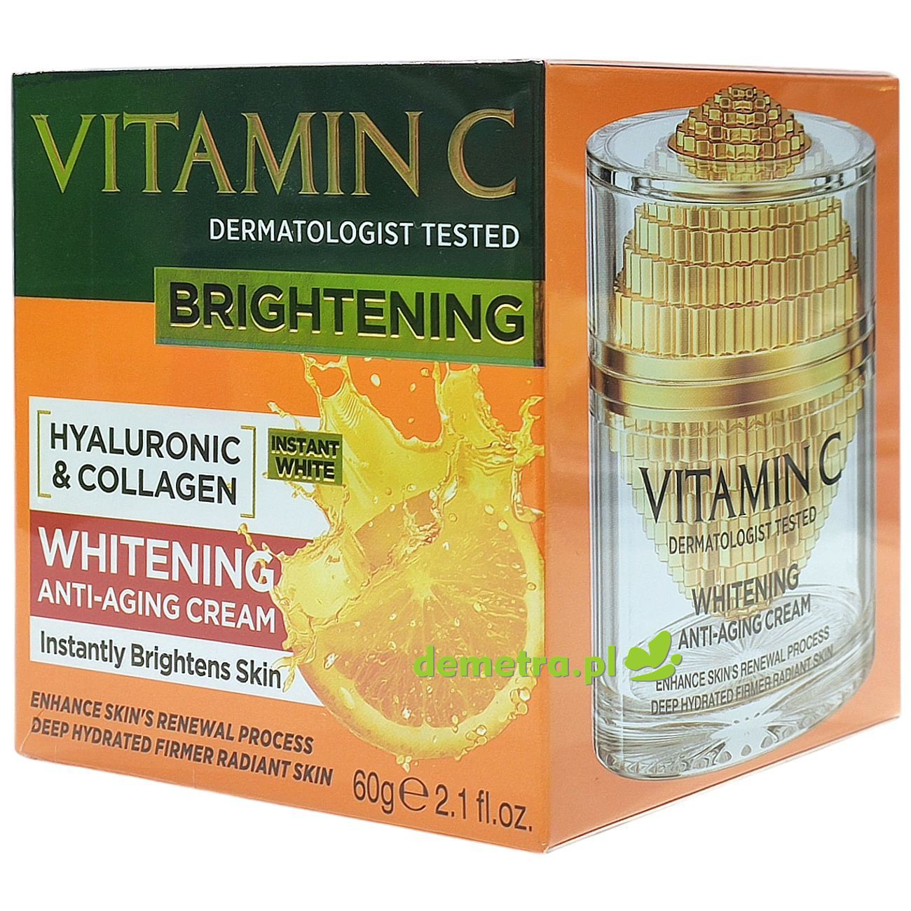 Krem do twarzy 60 g Wokali rozjaśniający, witamina C