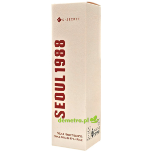 Esencja łagodząca do twarzy ze śluzem ślimaka i ekstraktem ryżu 100 ml K-Secret Seoul 1988