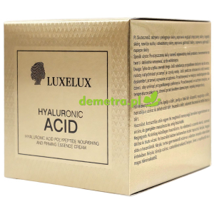 Krem do twarzy nawilżający i ujędrniający 50 g Luxelux kwas hialuronowy, peptydy