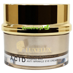 Krem pod oczy przeciwzmarszczkowy 30 g Luxelux kwas hialuronowy, peptydy