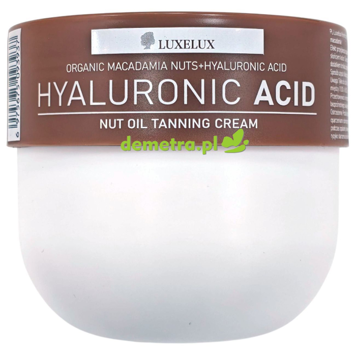 Krem przyśpieszający opalanie z kwasem hialuronowym 280 g Luxelux