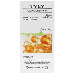 Pianka do oczyszczania twarzy 120 ml TVLV z proszkiem orzechów pekan