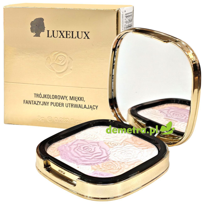Puder miękki w kamieniu trójkolorowy 8 g Luxelux 02