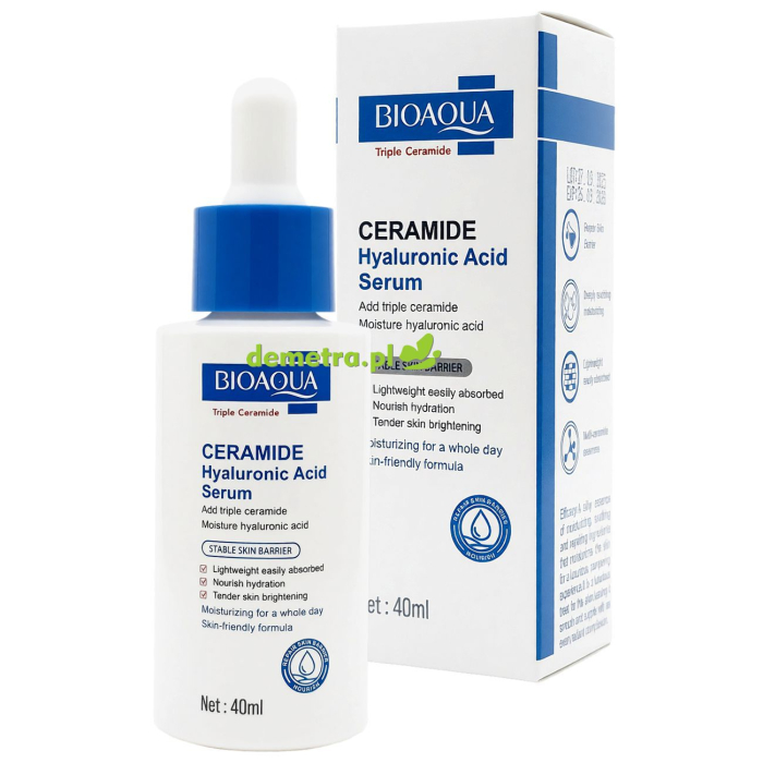 Serum do twarzy z kwasem hialuronowym i ceramidami 40 ml Bioaqua