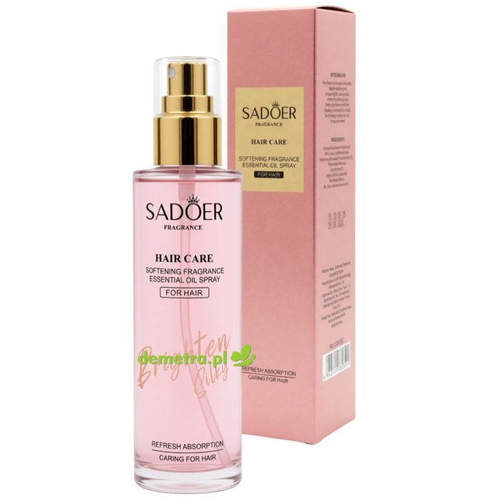 Zmiękczający, zapachowy olejek do włosów 150 ml Sadoer