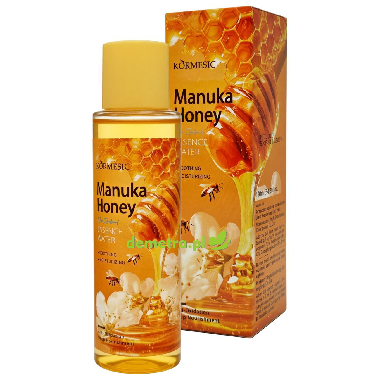 Esencjonalna woda do pielęgnacji twarzy 130 ml Kormesic miód