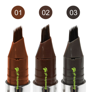 Szczoteczka do brwi 2,2 ml Kiss Beauty 01 Coffee