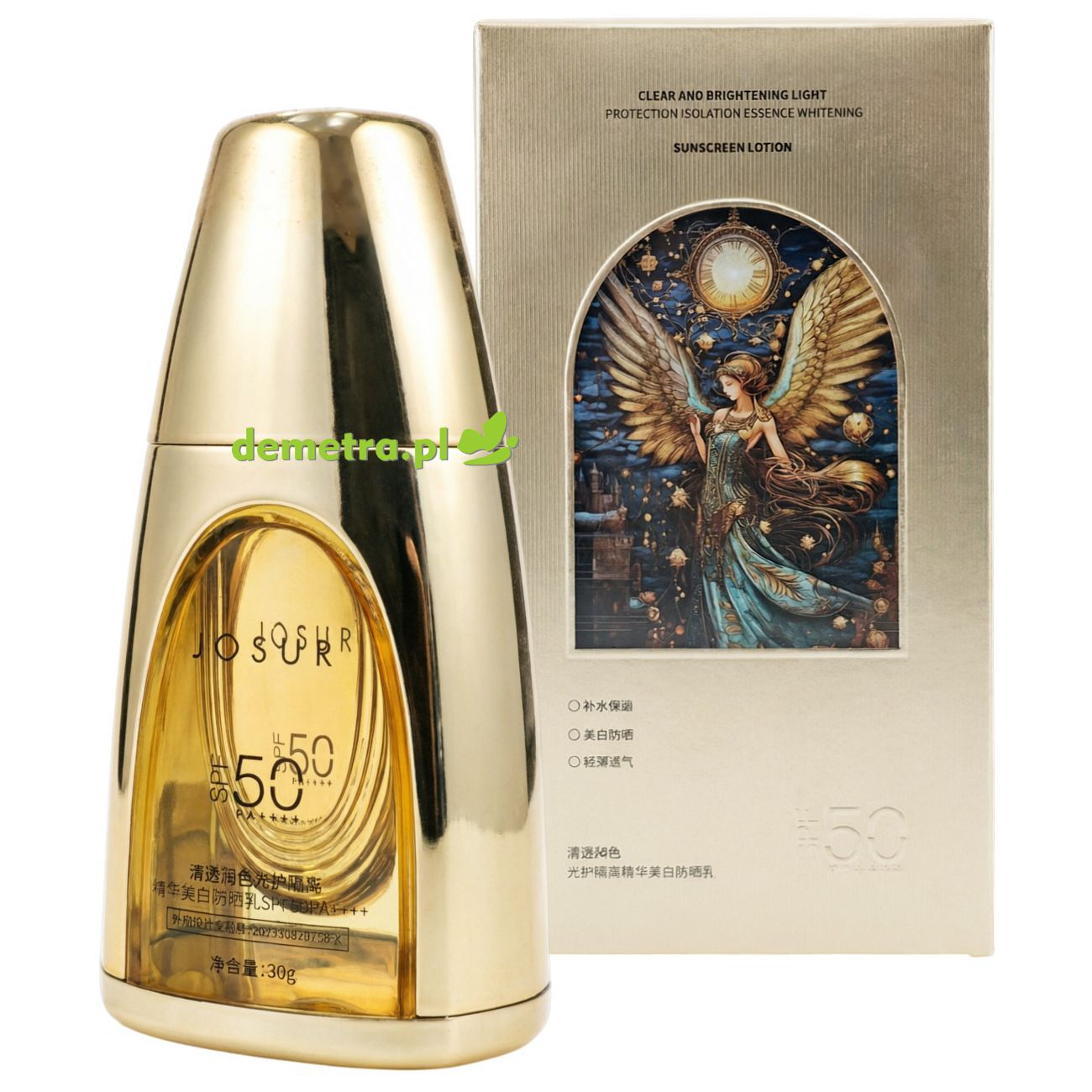 Esencja rozjaśniająca z filtrem SPF50 30 g Josur