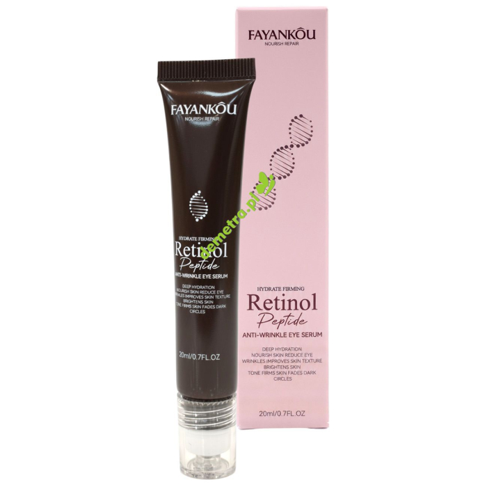 Serum pod oczy 20 g Fayankou Retinol, Peptyd z masażerem