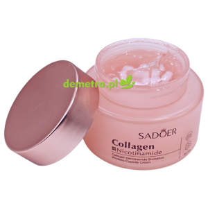 Krem przeciwzmarszczkowy w kapsulkach 50 g Sadoer kolagen, niacynamid