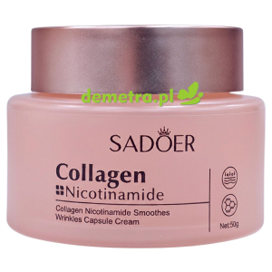 Krem przeciwzmarszczkowy w kapsulkach 50 g Sadoer kolagen, niacynamid