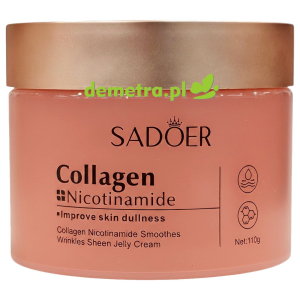 Żelowy krem przeciwzmarszczkowy ​​z kolagenem i niacynamidem 110 g Sadoer
