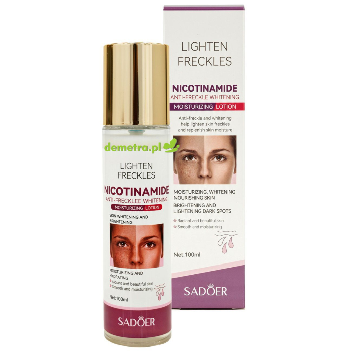 Mleczko nawilżajace do twarzy z niacynamidem 100 ml Sadoer