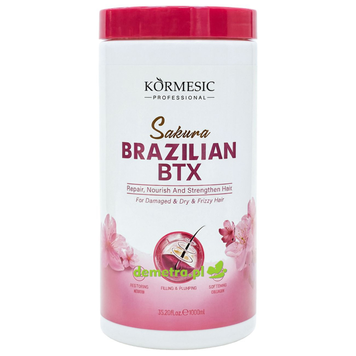 Maska do włosów suchych i zniszczonych 1000 ml Kormesic Sacura