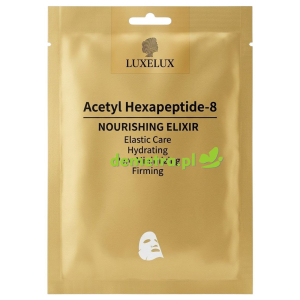 Maska do twarzy w płacie 30 g Luxelux z peptydem Acetyl Hexapeptide-8 1 szt.