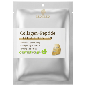 Maska do twarzy w płacie 30 g Luxelux z kolagenem i peptydami 1 szt.
