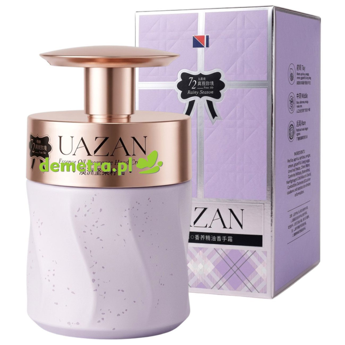 UAZAN Rainy Season 300 ml perfumowany krem do rąk z ekstraktem z kawioru i ektoiną
