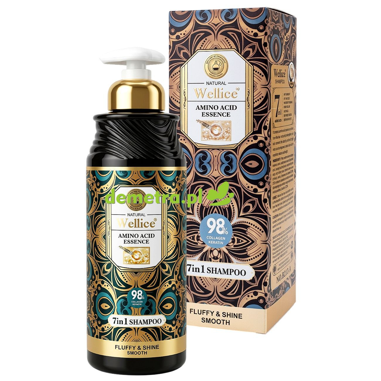 Szampon Wellice Amino Acid Essence 7w1 520 g – regeneracja, keratyna i kolagen