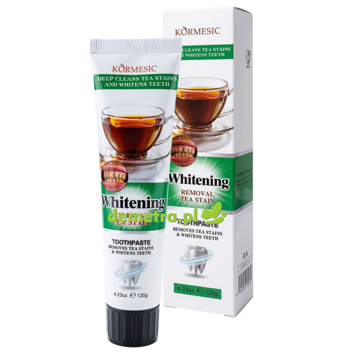 Kormesic Whitening – Wybielająca Pasta do Zębów na Osad z Herbaty 120 g
