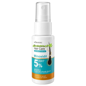 KORMESIC Minoxidil 5% & Keratin serum na porost włosów z Żeń-szeniem i Imbirem 30 ml