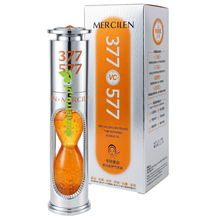 MERCILEN 377 577 VC Specjalistyczne serum rozjaśniające – olejek naprawczy z witaminą C i niacynamidem 30 ml