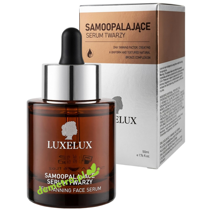 LUXELUX Samoopalające serum do twarzy z DHA i kolagenem 50 ml – naturalna opalenizna i nawilżenie