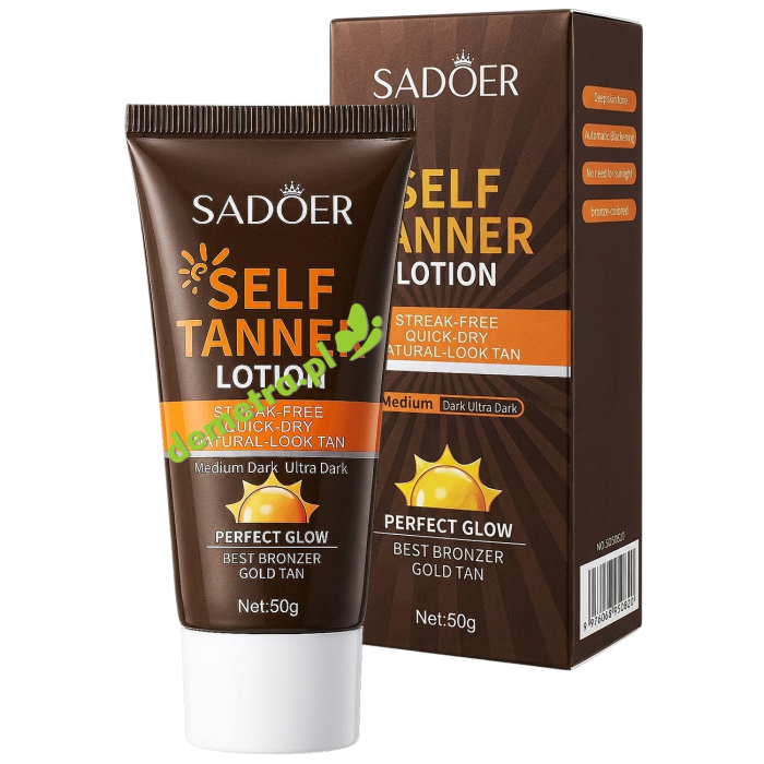 SADOER Balsam Samoopalający do Ciała Perfect Glow Gold Tan Medium 50 g