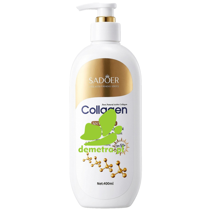 SADOER Przeciwstarzeniowy Balsam do Ciała z Kolagenem i Filtrem SPF 50+ PA+++ 400ml